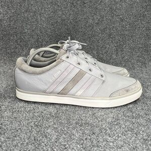 Adidas Adicross Gripmore Golf Shoe Mens Size 11.5 Grey Leather Spikeless Sneaker
